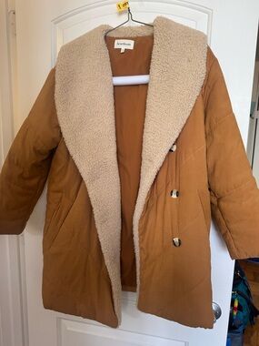 Heartloom Padded Coat with Cream Sherpa Lining
